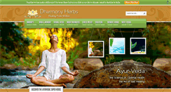 Desktop Screenshot of dharmonyherbs.com