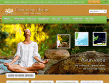 Tablet Screenshot of dharmonyherbs.com